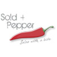 Sold + Pepper! Sales with a bite.. Logo