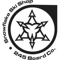Snowflake Ski Shop/245 Board Co. Logo
