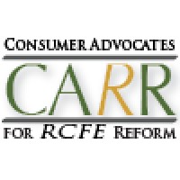 Consumer Advocates for RCFE Reform (CARR) Logo
