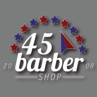 45 Barber Shop Logo