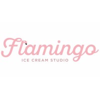 Flamingo Ice Cream Studio Logo
