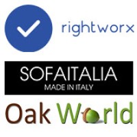 Rightworx Ltd operating the retail brands Oakworld & Sofaitalia Logo