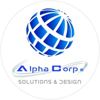 AlphaCorp® Solutions & Design Logo