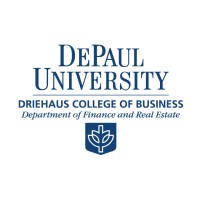 DePaul University Department of Finance and Real Estate Logo