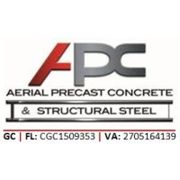 Aerial Precast Concrete & Structural Steel Logo