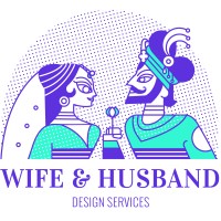 Wife & Husband Design Services Logo