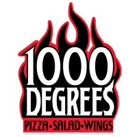 1000 Degrees Pizza Salad Wings Logo