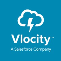 Vlocity, a Salesforce Company Logo