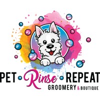 Pet. Rinse. Repeat. Groomery & Boutique Logo