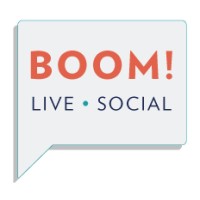 Boom! Live. Social. Logo