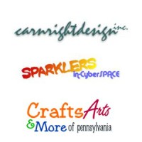 Carnright Design Inc. DBA Crafts Arts & More of PA / DBA Sparklers in-CyberSpace Logo