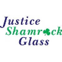 Justice Shamrock Glass Logo