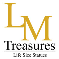 LM Treasures - Life Size Statues & Prop Rentals Logo