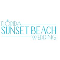 Florida Sunset Beach Wedding Logo