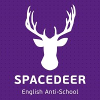 Space Deer Anti-School of English Logo