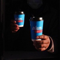 Plum Coffee Shop Logo