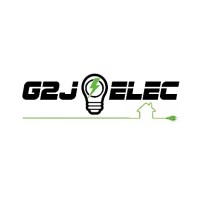 ⚡ G2J-ELEC ⚡ Electricité, alarme, domotique ⚡ Collectivité, professionnel et particulier Logo