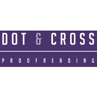 Dot & Cross Proofreading Logo