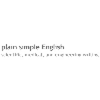 Plain Simple English Logo