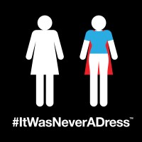 #ItWasNeverADress Logo