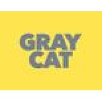 Gray Cat Graphic Design Logo