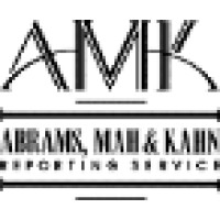 Abrams, Mah & Kahn Reporting Service Logo