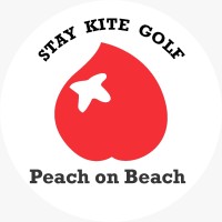 Peach on Beach - STAY KITE GOLF Logo