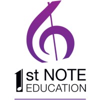 1st Note Education. Creative Arts Recruitment Specialists Logo