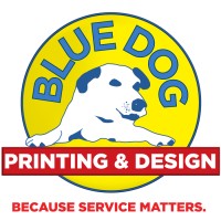 Blue Dog Printing & Design Logo