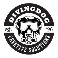Diving Dog Creative Logo