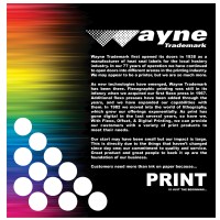 Wayne Trademark Printing and Packaging Logo