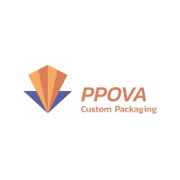 PPOVA.COM “Custom Paper and Packaging Products” Best Selection and Personal Service Logo