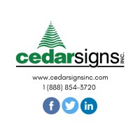Cedar Signs Inc. Logo