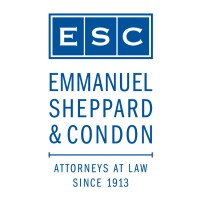 Emmanuel Sheppard & Condon Attorneys at Law since 1913 Logo