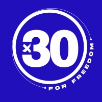 30 for Freedom Logo