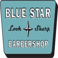 Blue Star Barbershop Logo