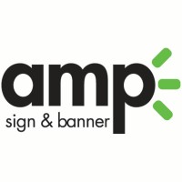 AMP Sign and Banner Logo