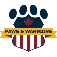 PAWS AND WARRIORS Logo