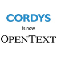 Cordys is now OpenText Logo