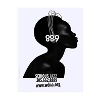 88.9FM WDNA Logo