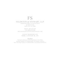 FELDSTEIN & STEWART, LLP CERTIFIED PUBLIC ACCOUNTANTS Logo