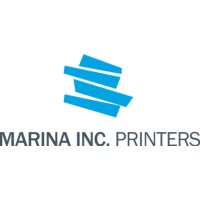 Marina Inc. Printers Logo