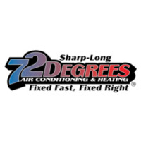Sharp-Long 72 Degrees Air Conditioning and Heating Logo