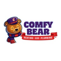 Comfy Bear Heating Air Plumbing Logo