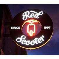 Red Scooter The Unique Events Venue Logo