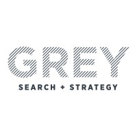 Grey Search + Strategy Logo