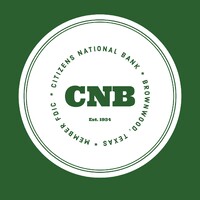 Citizens National Bank in Brownwood Texas Logo
