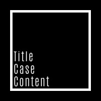 Title Case Content Logo