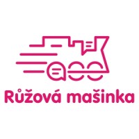 Růžová mašinka Logo