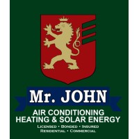 Mr. John Air Conditioning, Heating & Solar Energy Logo